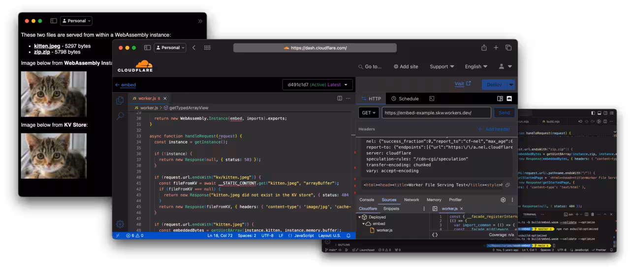 Ultra fast response times serving static files with WebAssembly Workers